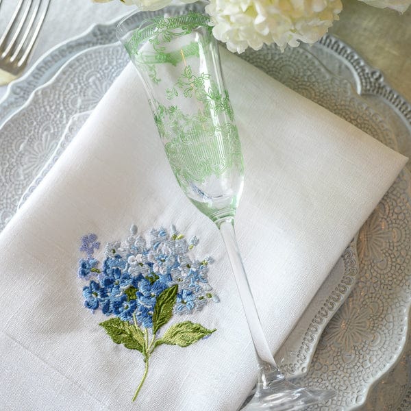 Hydrangea Tri-Fold Napkin, Set of 4