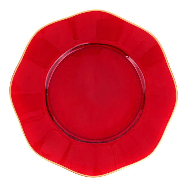 Holiday Glass Service Plate/Charger