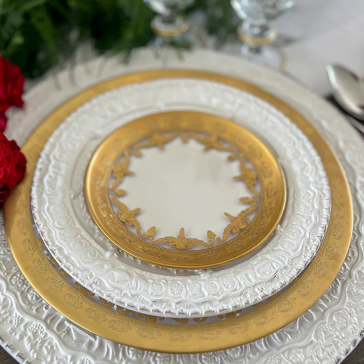 Vetro Gold Bread/Canapé Plate
