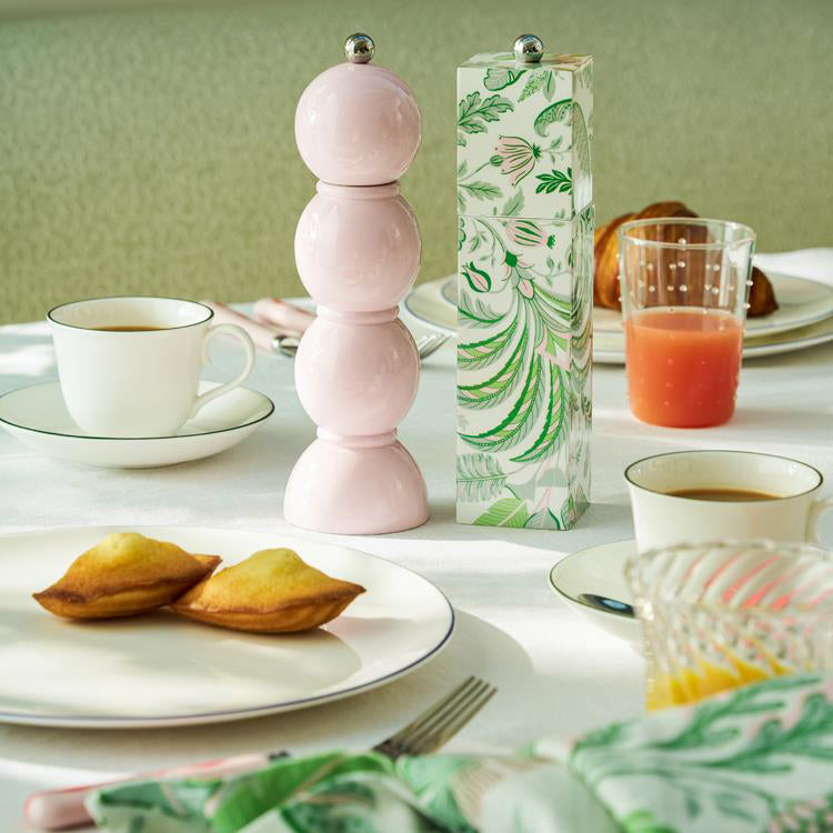 Palm Beach Square Pillar Salt or Pepper Mill, Green