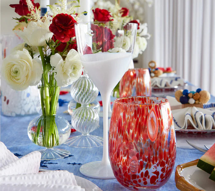 Kim Seybert Gala Tumbler in Orange, Set of 4