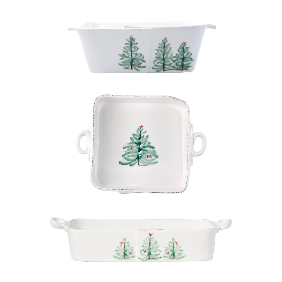 Vietri Lastra Holiday 3-Piece Bakeware Essentials Set