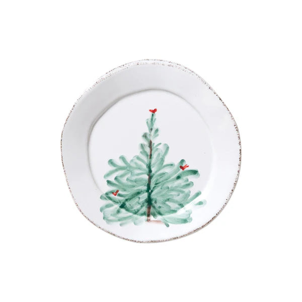 Vietri Lastra Holiday Canape Plate, Set of 4