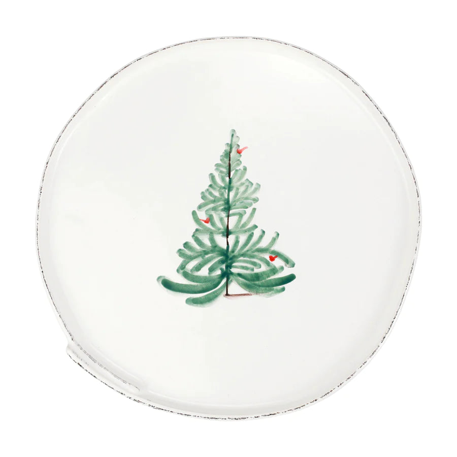 Vietri Lastra Holiday Large Cake Stand