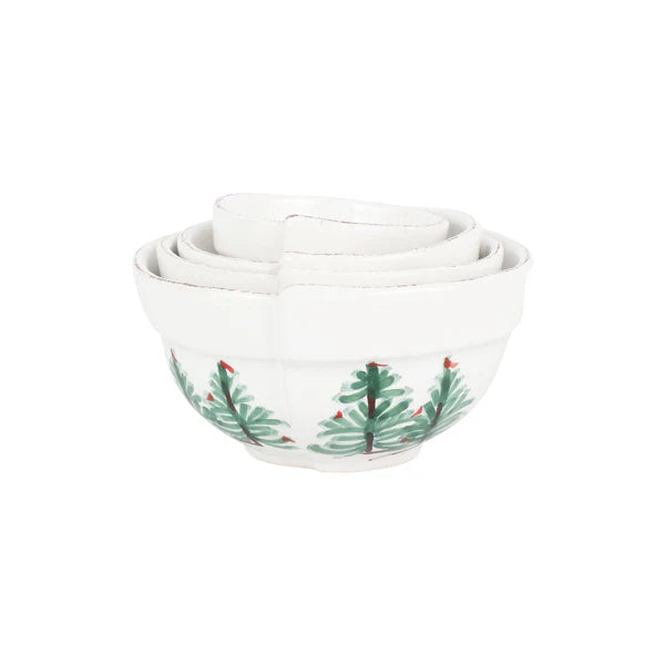 Lastra Holiday Assorted Prepping Bowls, Set of 4