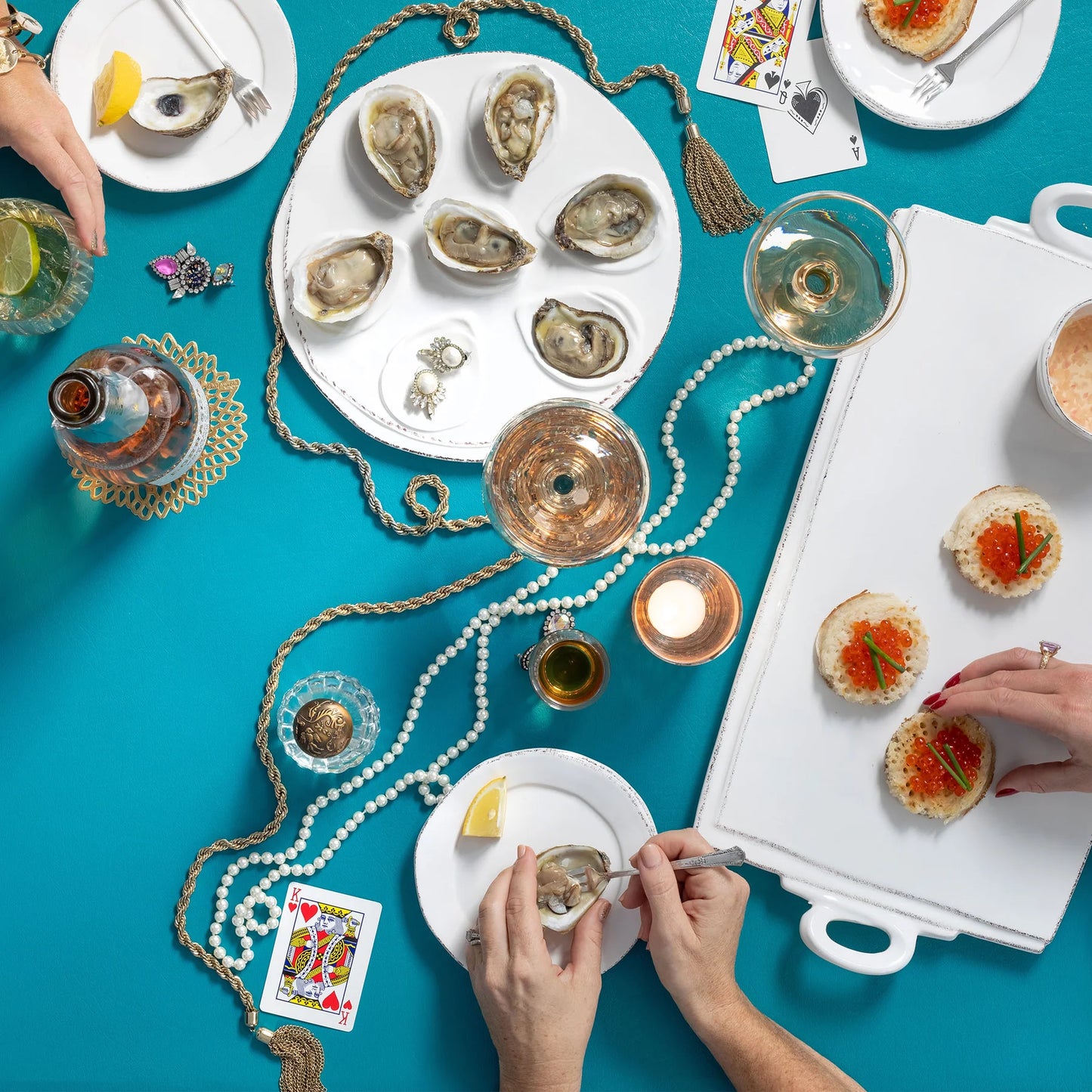 Vietri Lastra White Oyster Plate