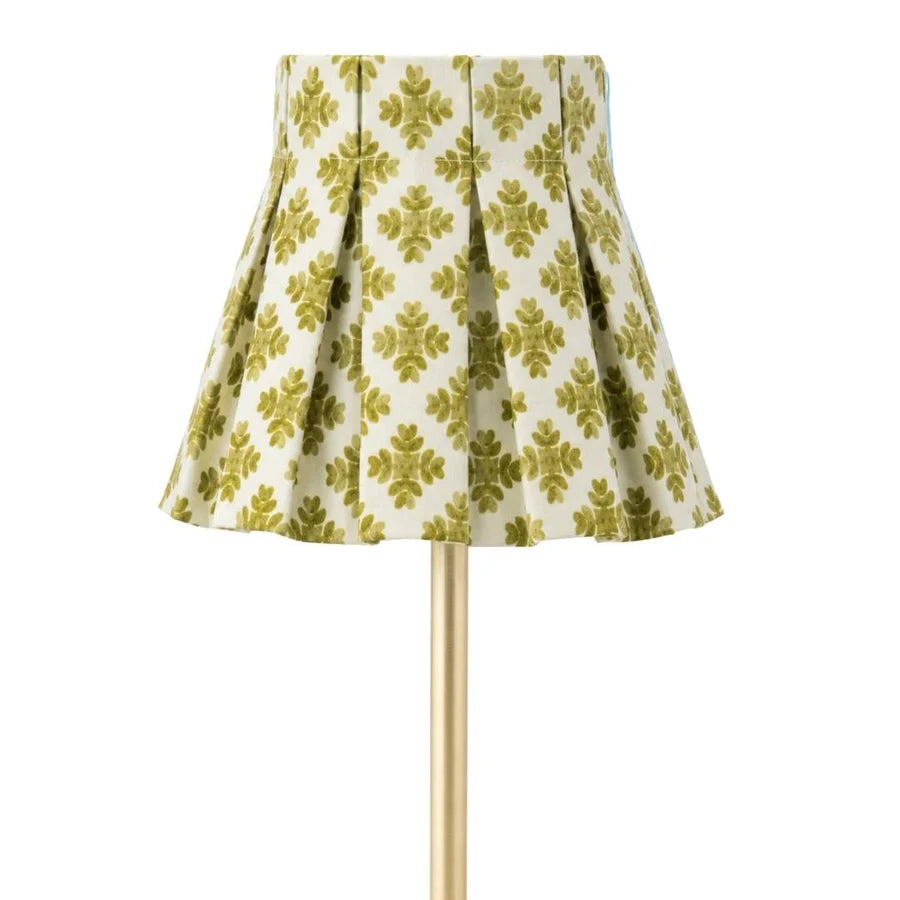Brushstrokes Citrine Box Pleat Shade Cover