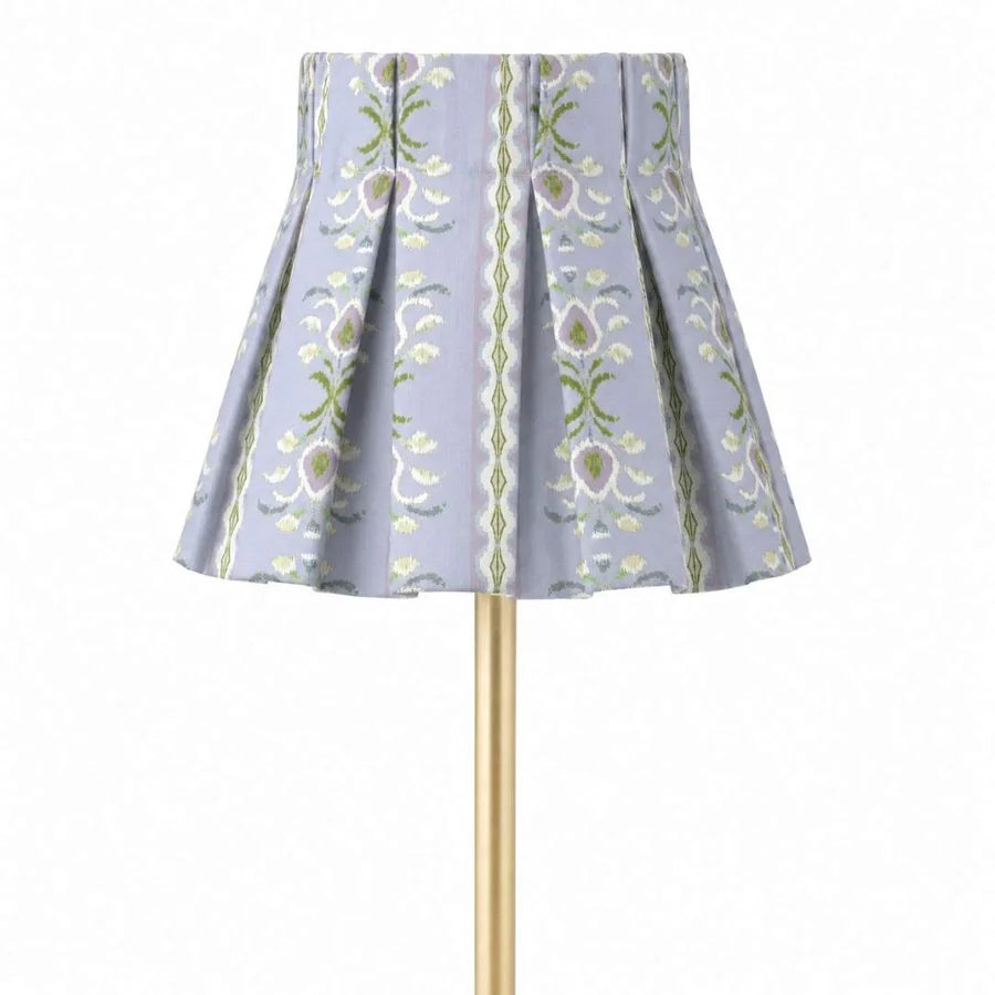 Rosemary Stripe Lavender Box Pleat Shade Cover