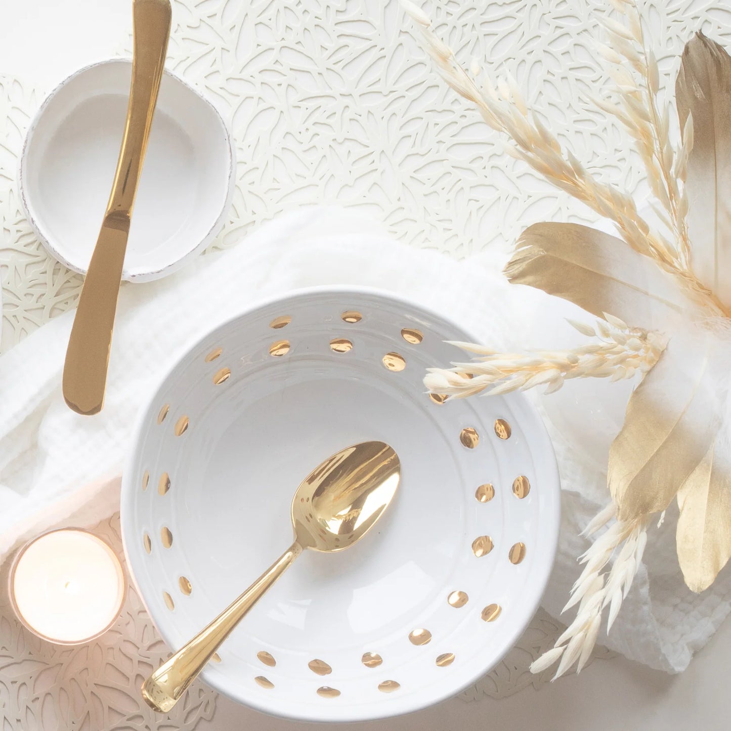 Vietri Medici Gold Cereal Bowl