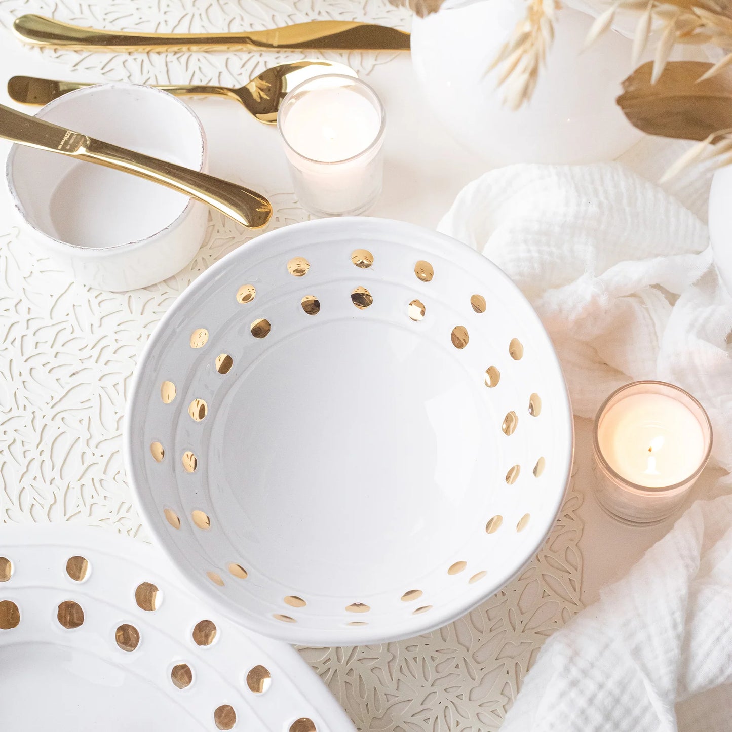 Vietri Medici Gold Cereal Bowl