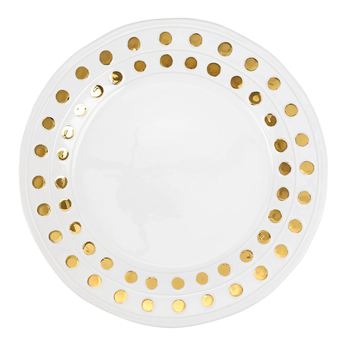 Vietri Medici Gold Large Round Platter