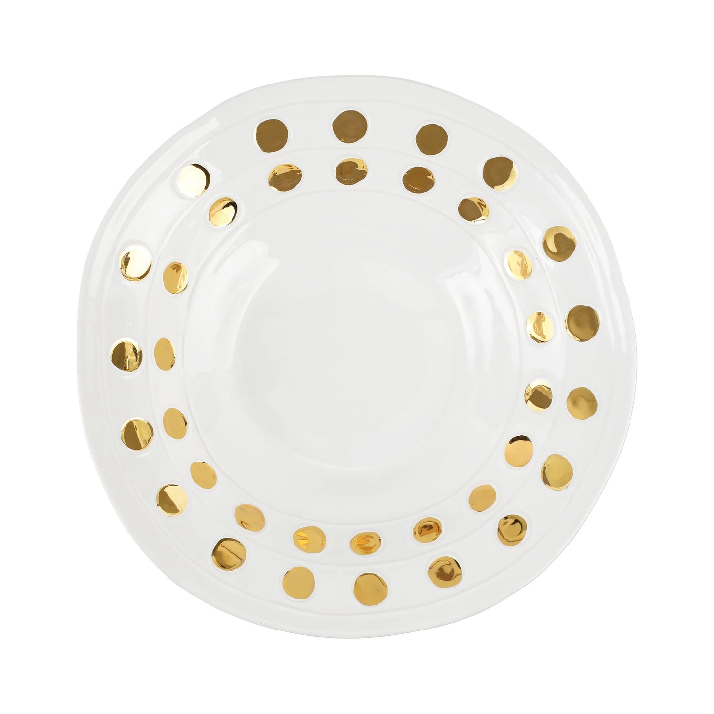 Vietri Medici Gold Large Serving Bowl