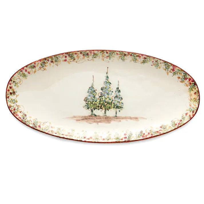 Natale Long Oval Platter