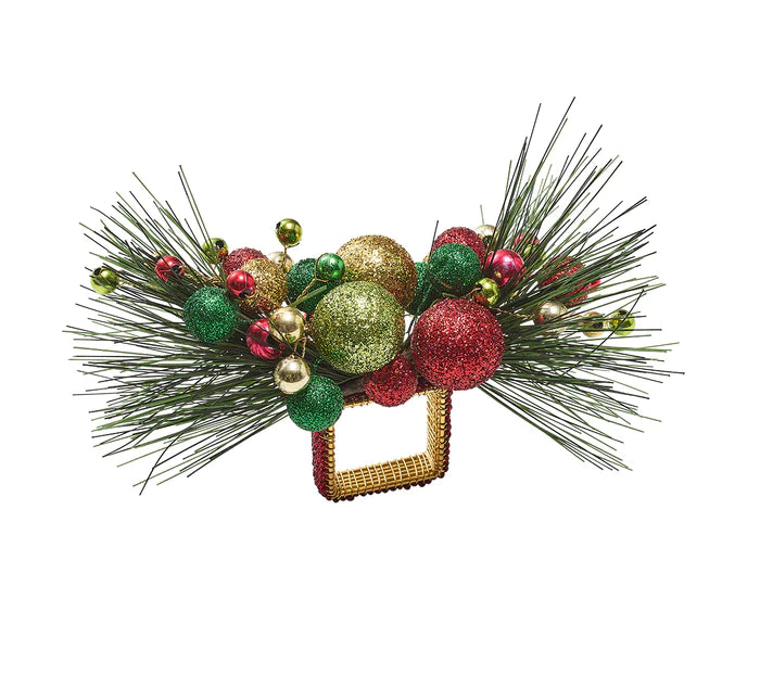 Jingle Napkin Ring in Multi, Set of 4