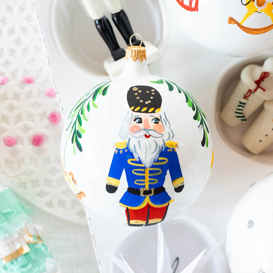 Vietri Blue Nutcracker Ornament