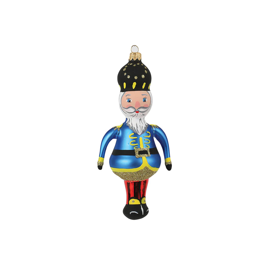 Vietri Nutcracker Figual Blue Nutcracker Ornament