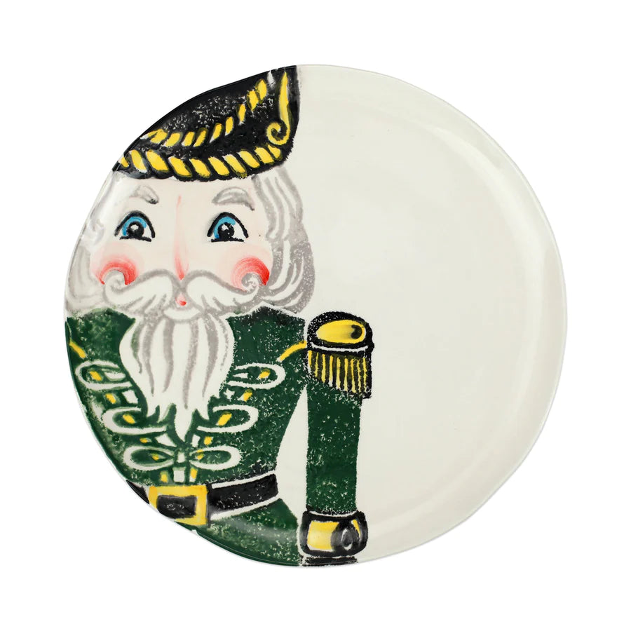 Vietri Nutcracker Green Dinner Plate