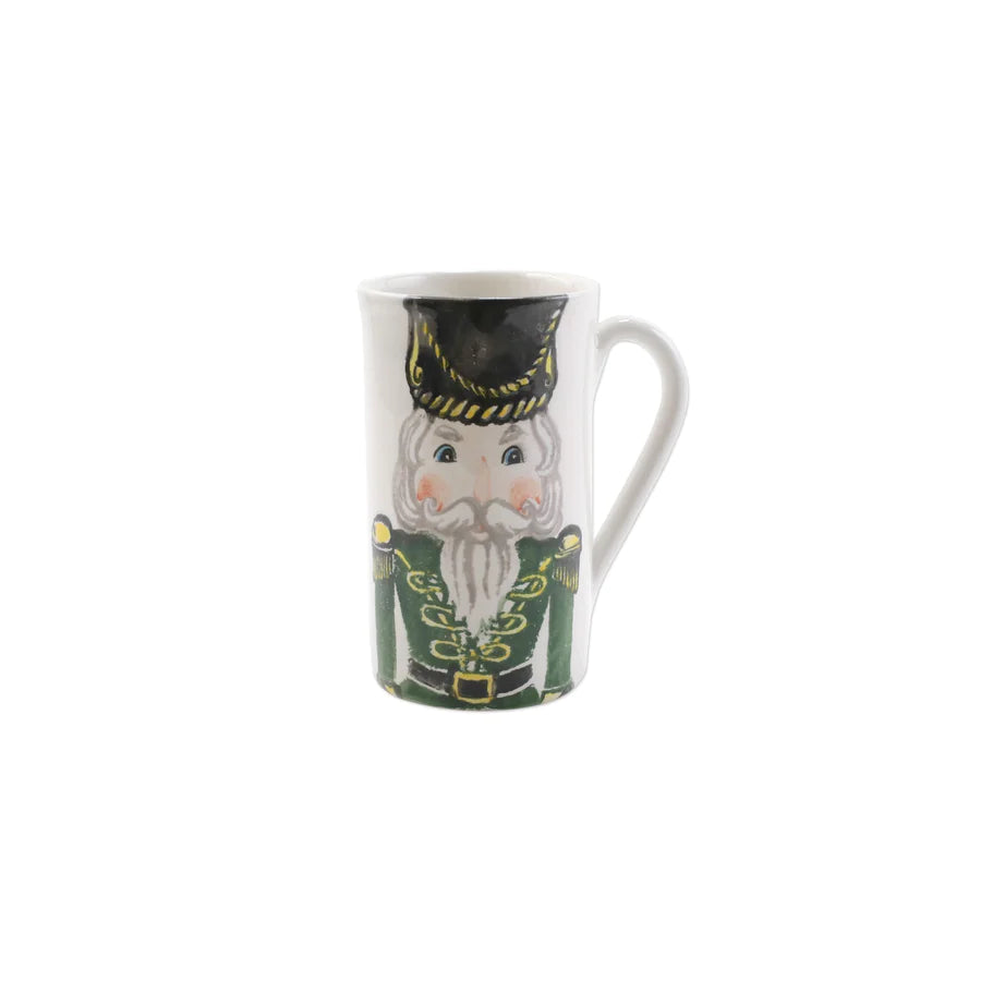 Vietri Nutcracker Latte Mug with Soldier