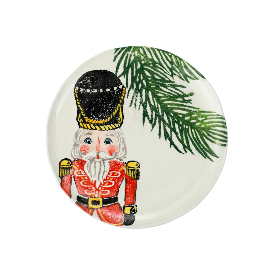 Vietri Nutcracker Red Salad Plate