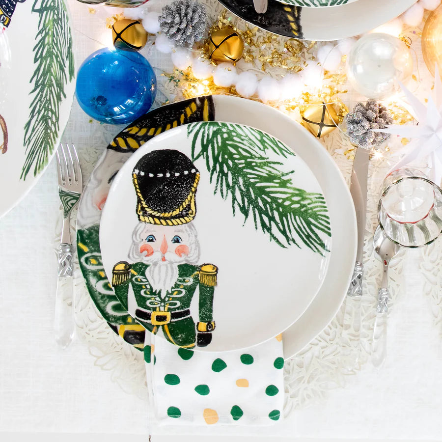Vietri Nutcracker Green Salad Plate