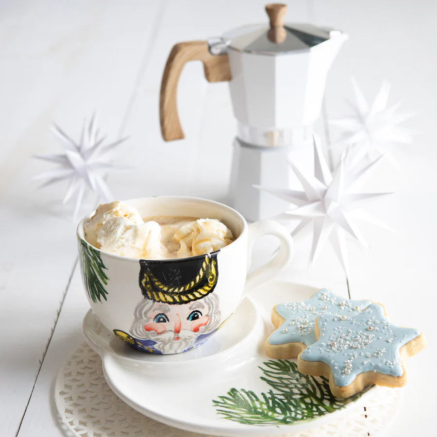 Vietri Nutcracker Jumbo Cup & Tray