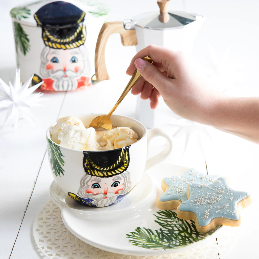 Vietri Nutcracker Jumbo Cup & Tray