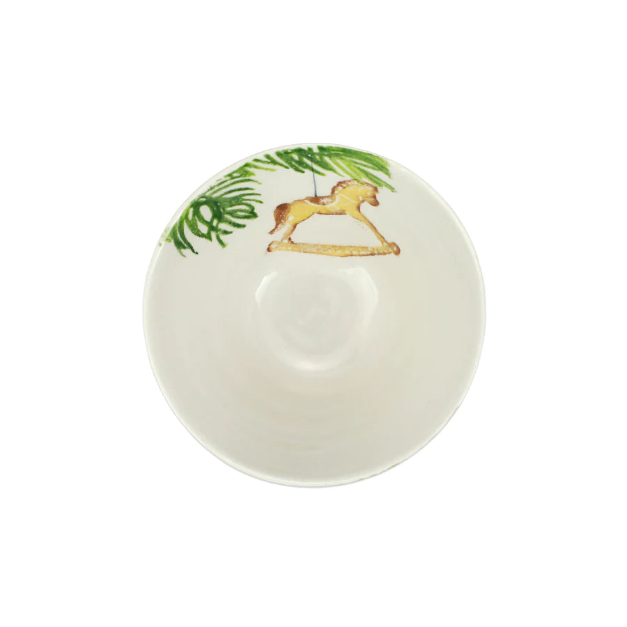 Vietri Nutcracker Rocking Horse Cereal Bowl