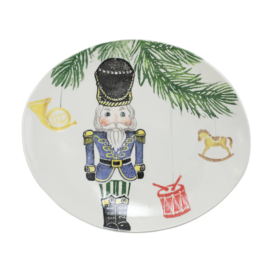 Vietri Nutcracker Medium Oval Platter