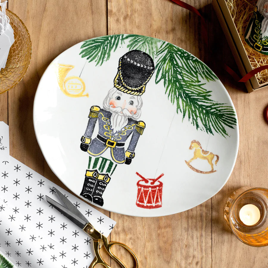 Vietri Nutcracker Medium Oval Platter