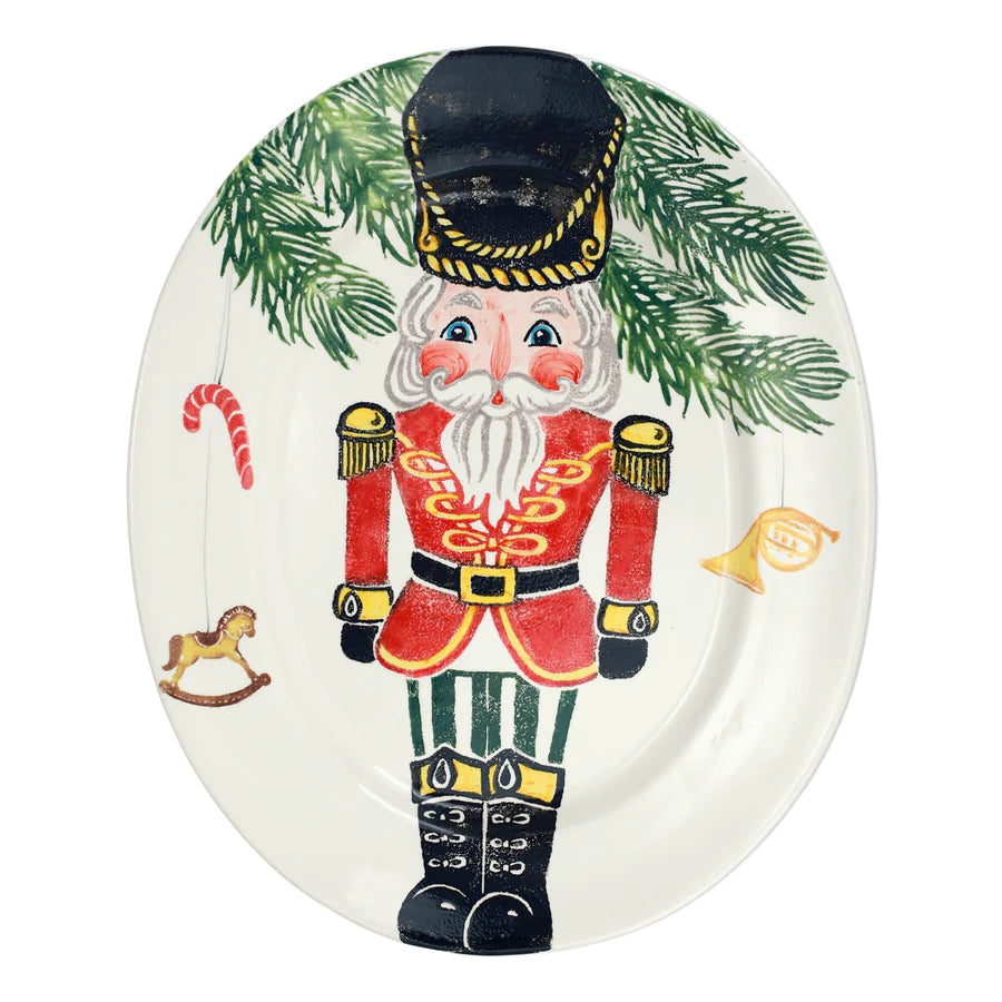 Vietri Nutcracker Large Oval Platter