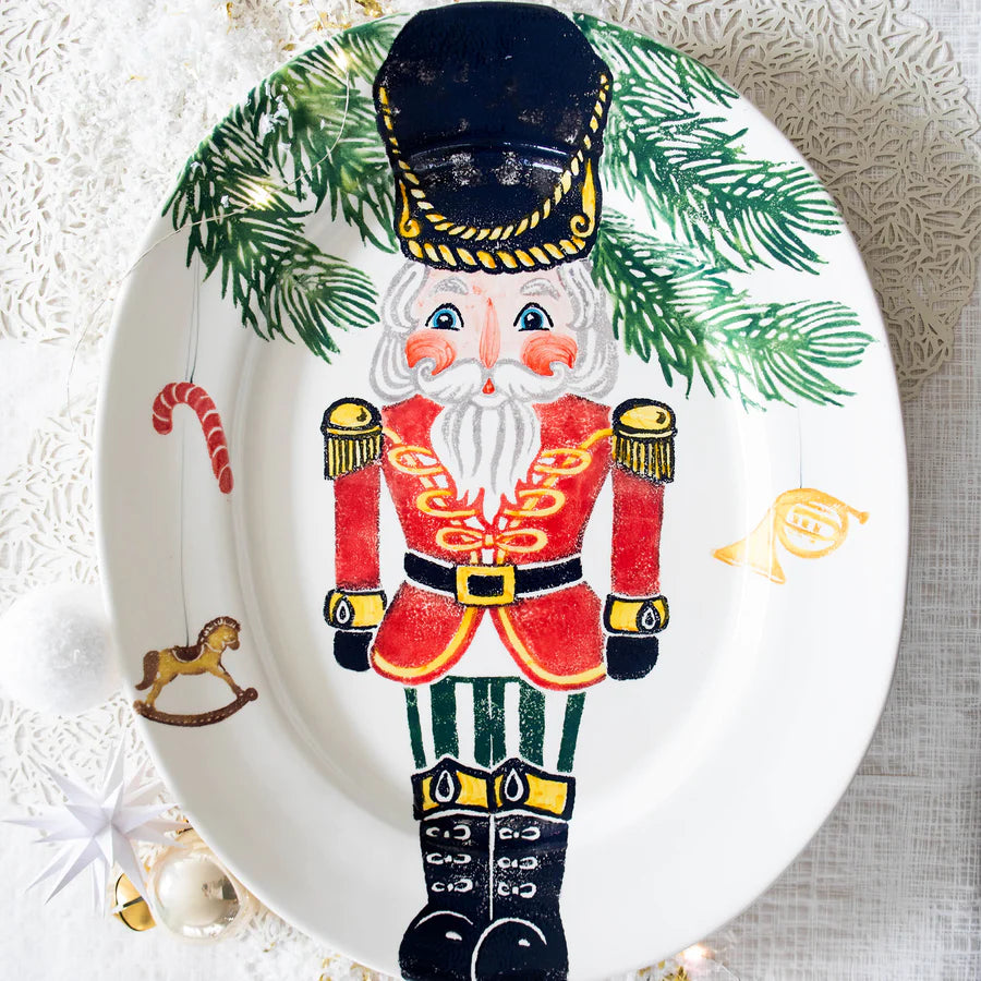 Vietri Nutcracker Large Oval Platter