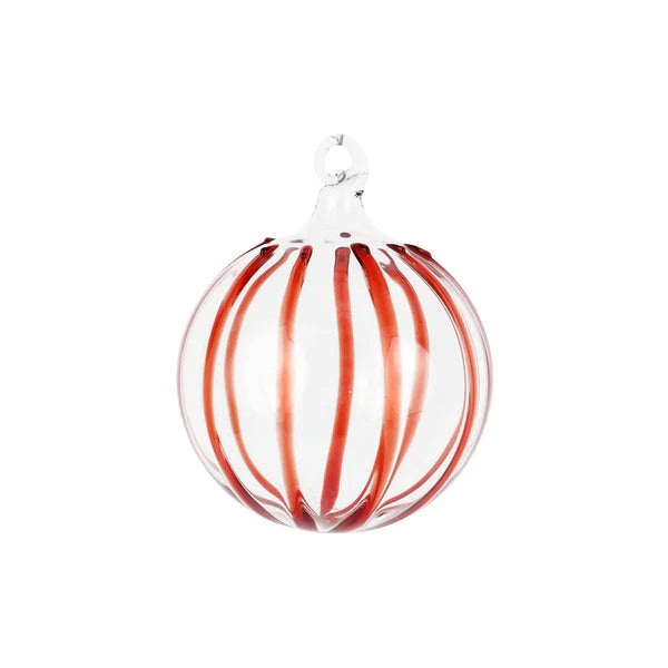 Nuovo Stripe Red Ornament