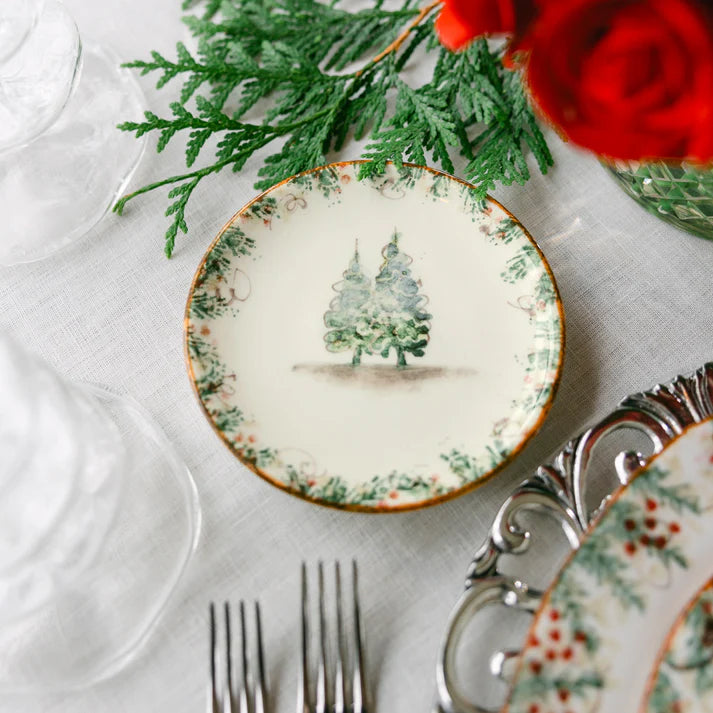 Natale Bread/Canapé Plate