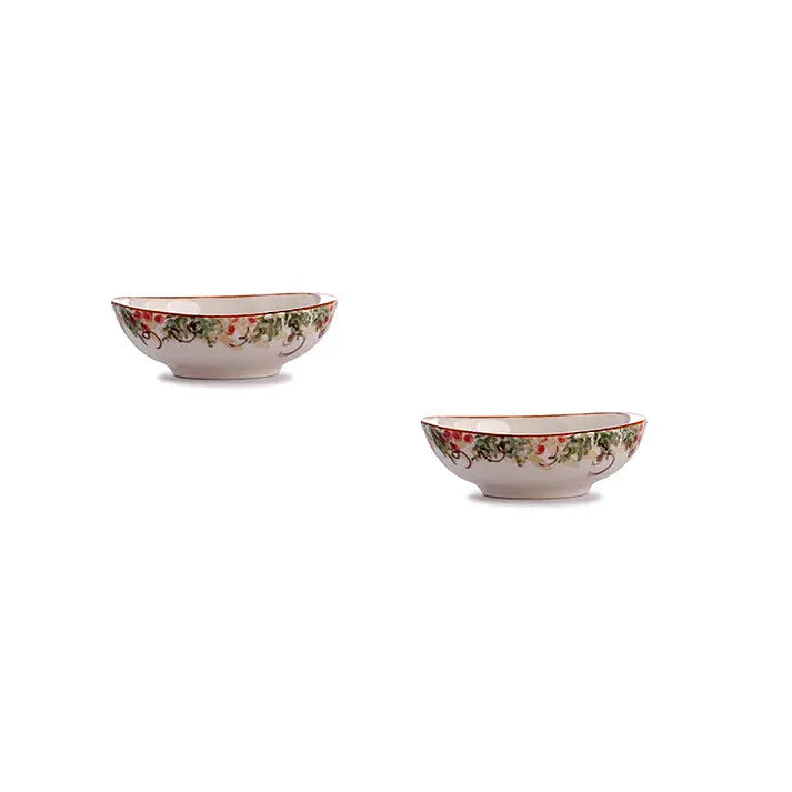 Natale Small Oval Bowl, Set of 2