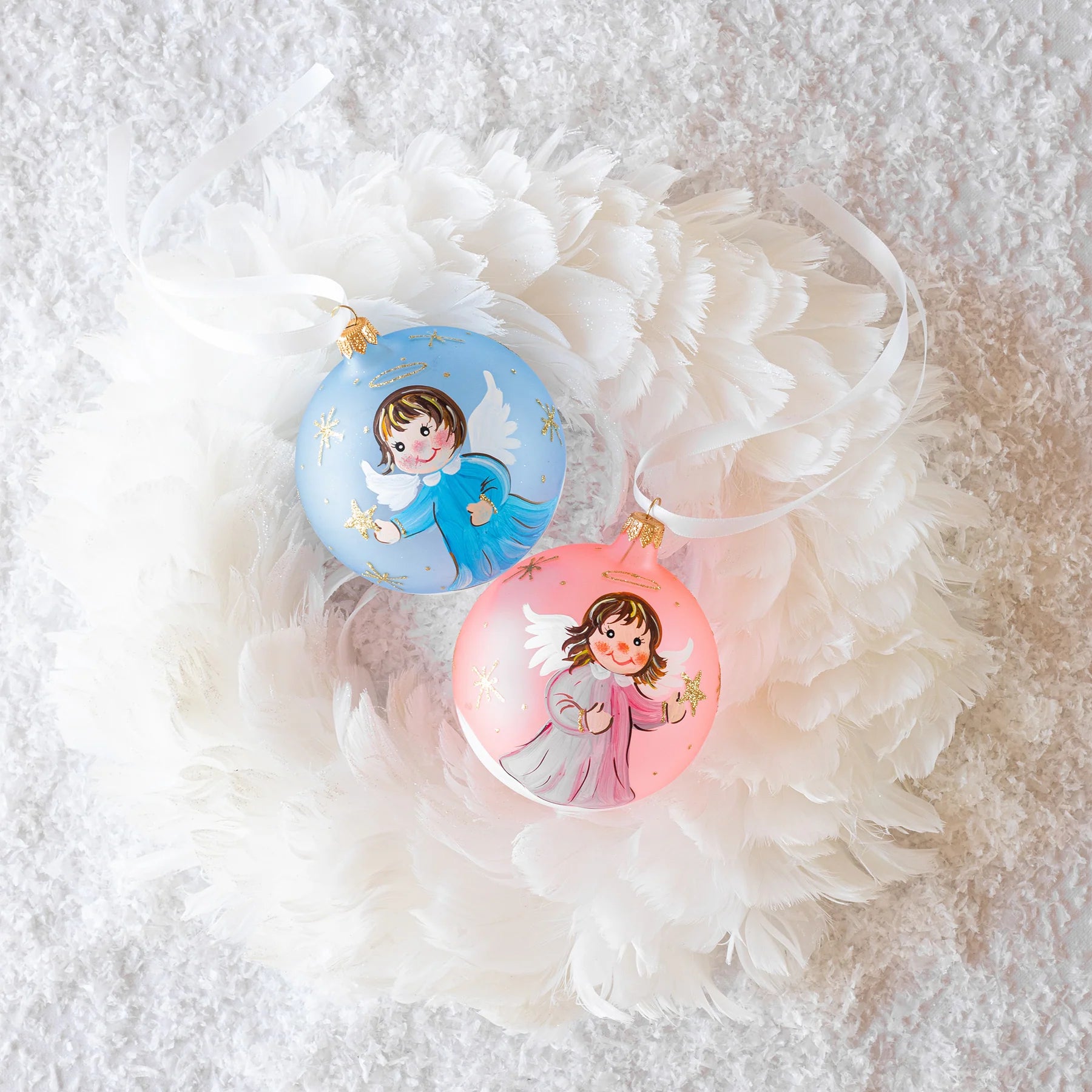 Vietri Baby Girl Angel Ornament