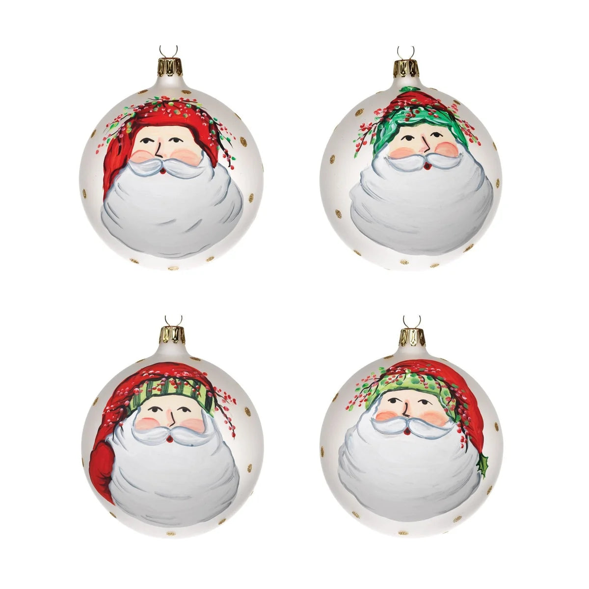Old St. Nick Assorted Ornaments, Set of 4