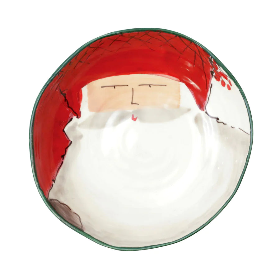 Old St Nick Round Pasta Bowl