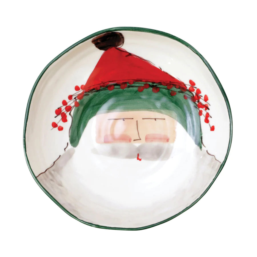 Old St Nick Round Pasta Bowl
