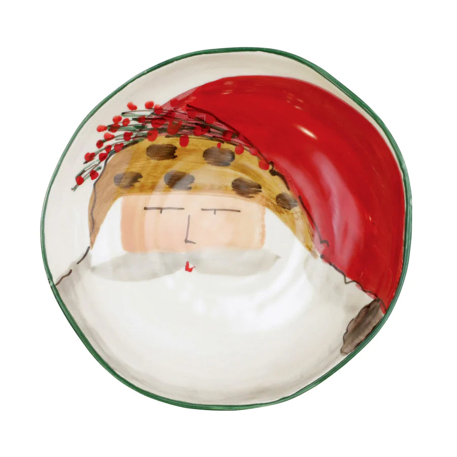 Old St Nick Round Pasta Bowl