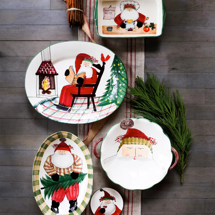 Old St. Nick Cocktail Plates, Set of 4