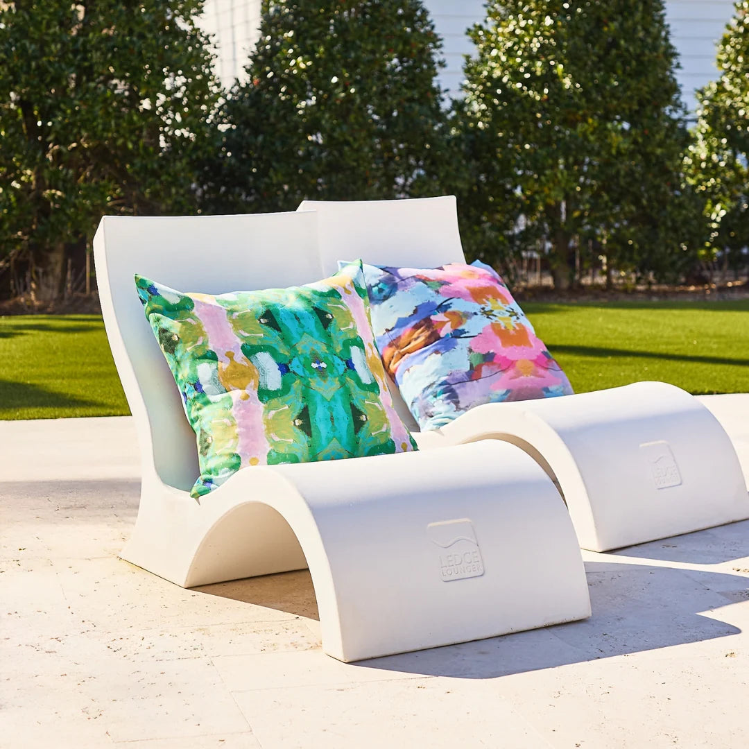Antigua Smile Outdoor Pillow, 22"