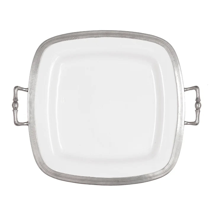 Tuscan Square Tray with Handles