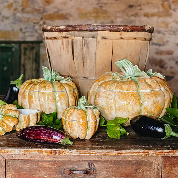 Vietri Medium Covered Pumpkin