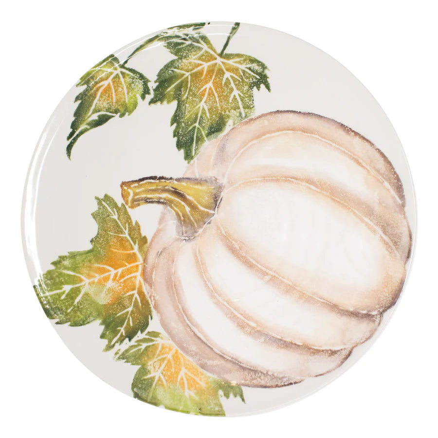 Vietri Pumpkin Round Platter with Pumpkin