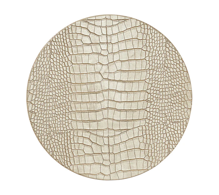 Kim Seybert Croco Placemat in Gold, Set of 4