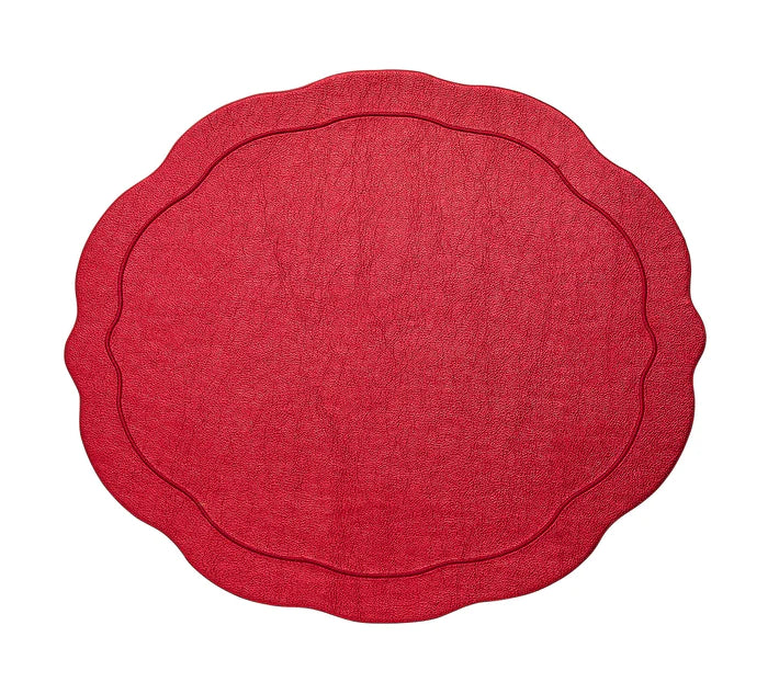 Kim Seybert Tailored Placemat in Red, Set of 4