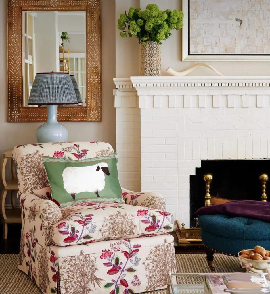 Dana Gibson Sheep Boudoir Pillow