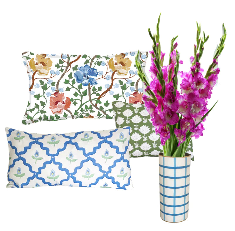 Dana Gibson Virginia Creeper Lumbar Pillow