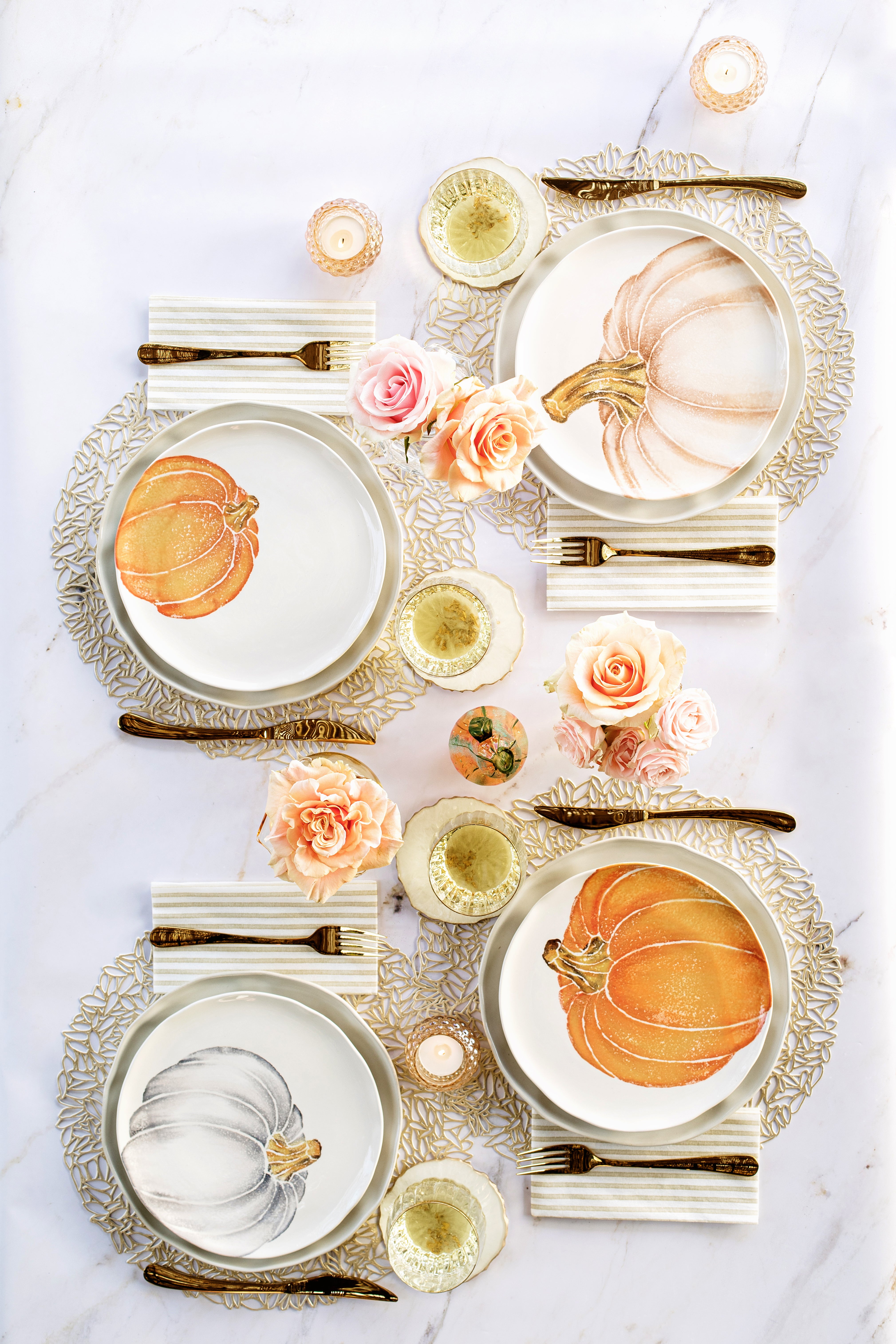 Vietri Pumpkin Asst Salad Plates