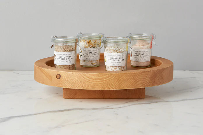 Etu Home Natural Nesting Lazy Susan, Small